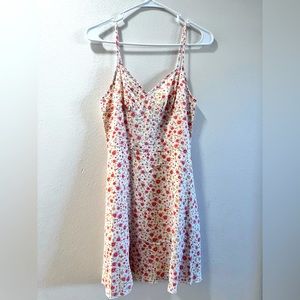 white dress with flowers